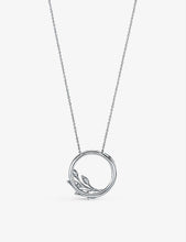 Tiffany Victoria Vine Circle diamond and platinum pendant necklace