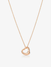 Elsa Peretti® Open Heart rose-gold pendant