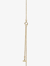 Tiffany T Circle diamond, mother-of-pearl and 18ct yellow-gold pendant necklace