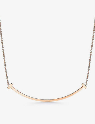 Tiffany T Smile extra-large 18ct rose-gold necklace