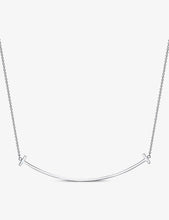 Tiffany T Smile large 18ct white-gold necklace