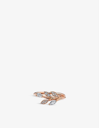 Tiffany Victoria Vine diamond and 18ct rose-gold ring