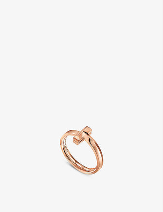 Tiffany T T1 Narrow 18ct rose-gold ring