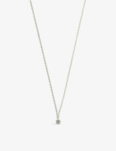 18ct white-gold and diamond necklace