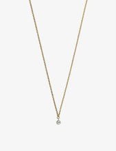 18ct yellow-gold and diamond necklace