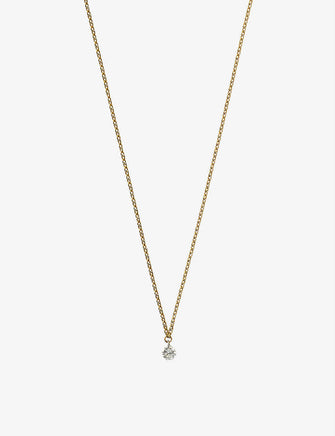 18ct yellow-gold and diamond necklace