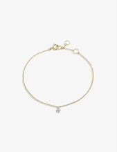 18ct yellow-gold and diamond bracelet