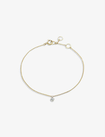 18ct yellow-gold and diamond bracelet