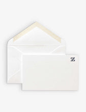 ‘Z’-engraved white wove cards box of ten