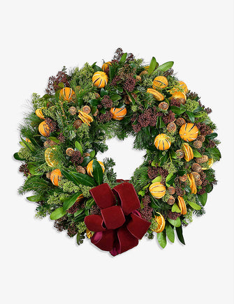 Pine and Apple real-foliage wreath 40cm