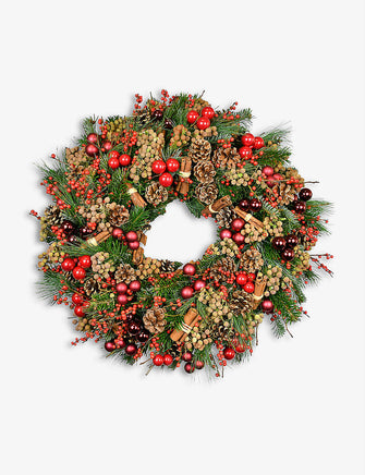 Scents of Christmas real-foliage wreath 40cm