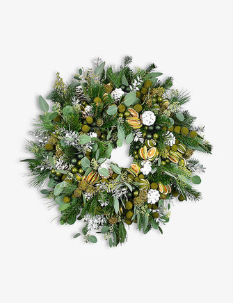 Silver Pine real-foliage wreath 40cm