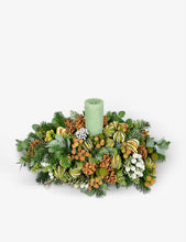 The Green and Silver real-foliage table decoration