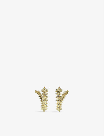 Serpent Trace yellow gold vermeil mini hoop earrings