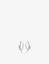 Serpent Trace sterling silver hoop earrings