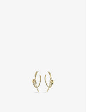 Serpent Trace sterling yellow gold vermeil hoop earrings