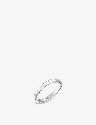 Ice Cube 18ct white-gold ring