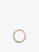 Ice Cube Pure 18ct rose-gold and diamond ring