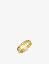 Ice Cube Pure 18ct yellow-gold and diamond ring