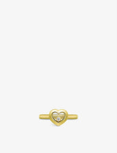 Happy Diamonds Icons 18ct yellow-gold and 0.05ct diamond ring