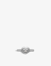 Happy Diamonds Icons 18ct white-gold and 0.05ct diamond ring