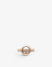 Happy Diamonds Icons 18ct rose-gold and 0.15ct diamond ring