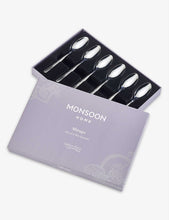 Monsoon Mirage stainless steel dessert spoon 6-piece set