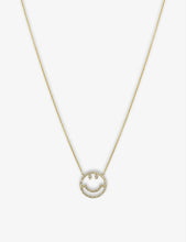 Have a Nice Day 14ct yellow-gold and 0.17ct diamond necklace