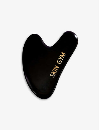 Heart black obsidian gua sha