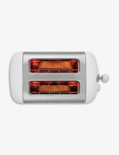 Lite two-slice stainless steel toaster