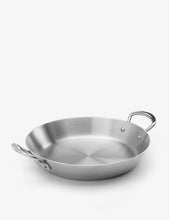 3-ply stainless steel paella pan 28cm