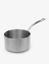 3-ply stainless steel saucepan with lid 18cm