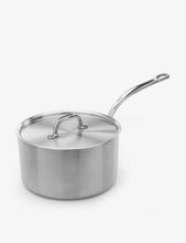 3-ply stainless steel saucepan with lid 20cm