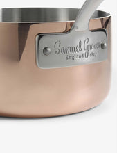 Copper Induction chef's saucepan with lid 16cm