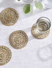 Seagrass woven coasters set of four