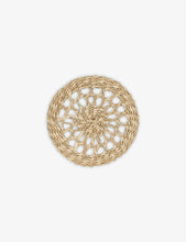 Seagrass woven coasters set of four