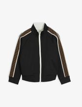Logo-print woven track top 4-14 years