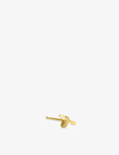Alex Monroe Teeny Weeny Bumblebee 18ct gold stud earrings