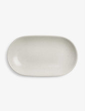 Glazed stoneware serving platter 40cm x 24cm