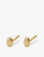 Buy Nura Pebble 18ct gold-plated vermeil sterling silver stud earrings