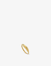 Deia 18ct gold-plated vermeil silver ring