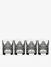 Mixing Rum crystal glasses set of four