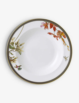 Hummingbird fine bone china soup plate 23cm