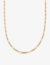 Celestial Orbit 18ct yellow gold-plated vermeil sterling silver and sapphire necklace