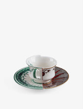 Hybrid Chucuito porcelain coffee cup and saucer