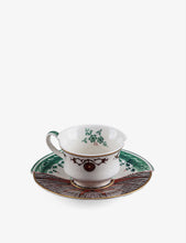 Hybrid Chucuito porcelain coffee cup and saucer