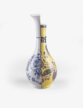 Hybrid Chunar abstract-pattern bone-china porcelain vase