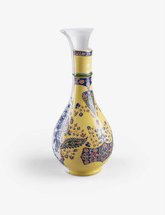 Hybrid Chunar abstract-pattern bone-china porcelain vase