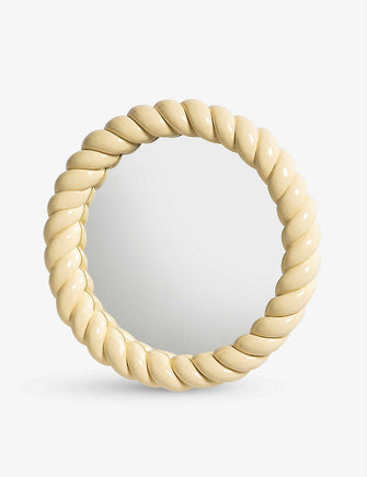 Braid round wall mirror 25cm