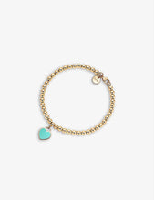 Return to Tiffany™ extra small 18ct yellow gold beaded bracelet